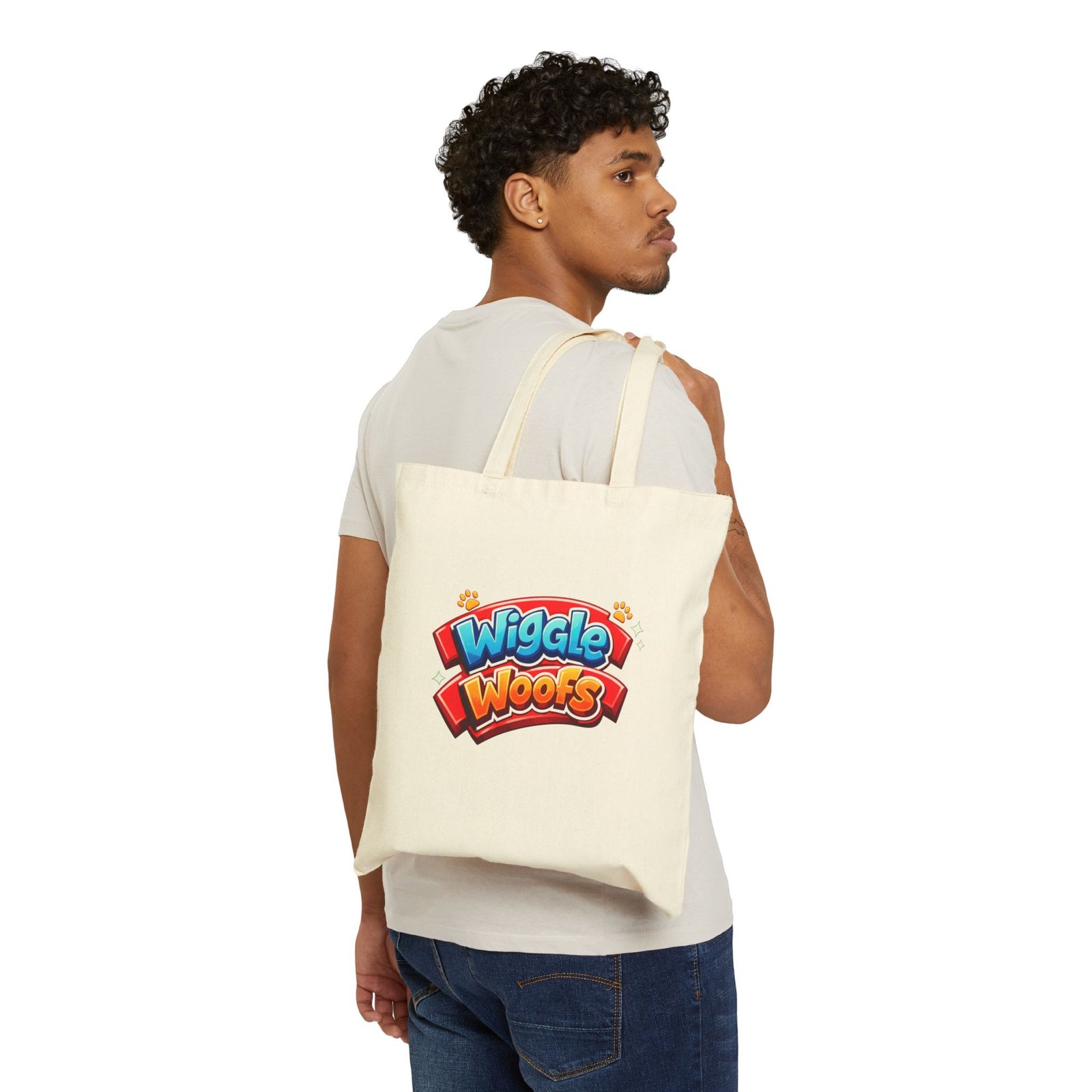 REESE Wiggle Woofs™ Cotton Canvas Tote Bag - Image 4