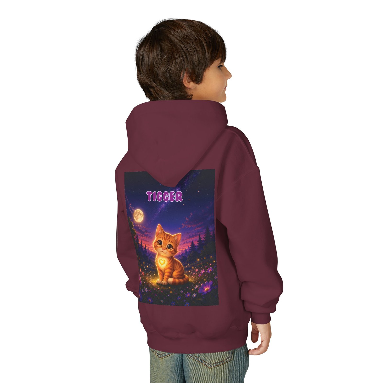 Tigger Wiggle Woofs™ Youth Heavy Blend Hooded Sweatshirt - Image 9