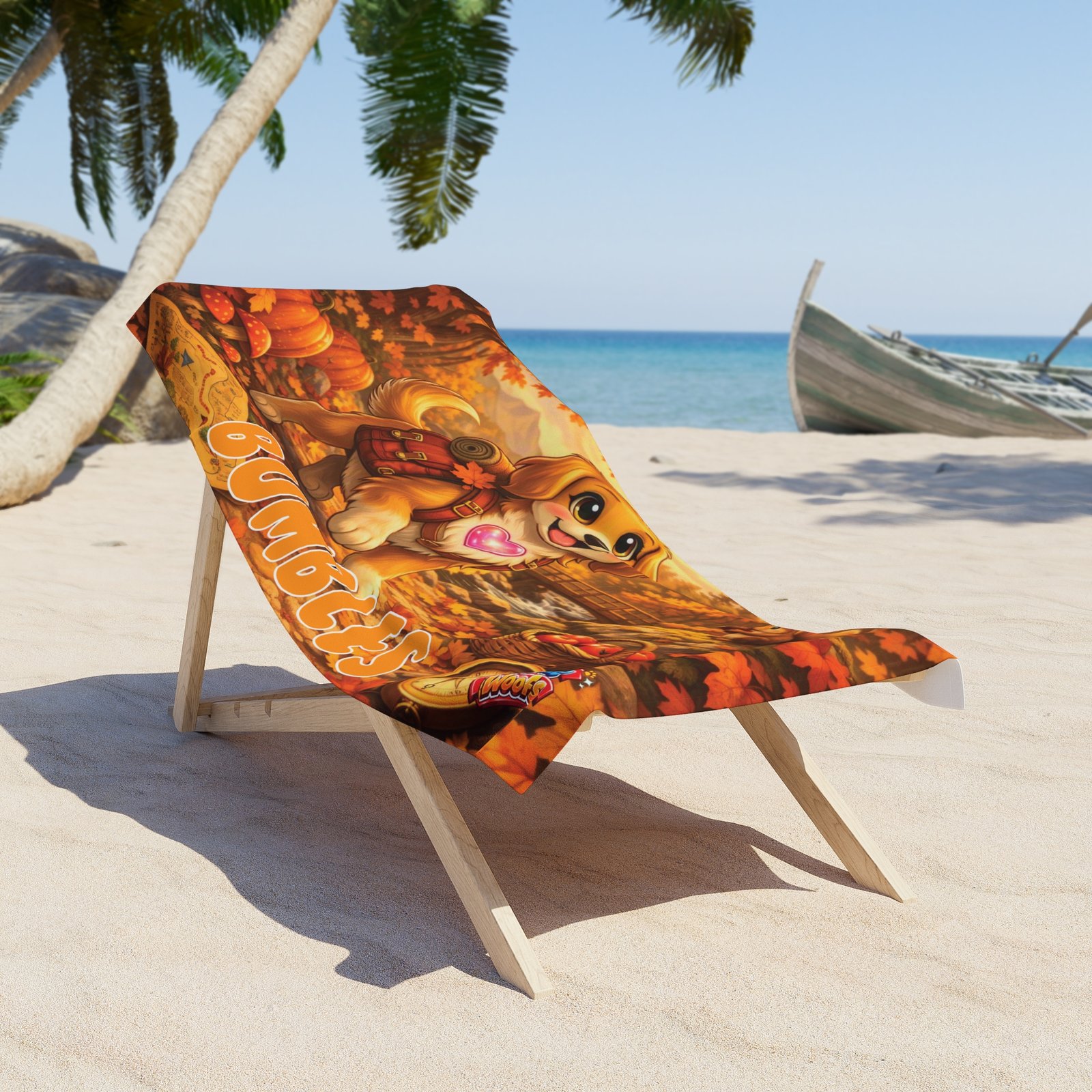 'Bumbles' Wiggle Woofs™ Beach Towel - Image 4
