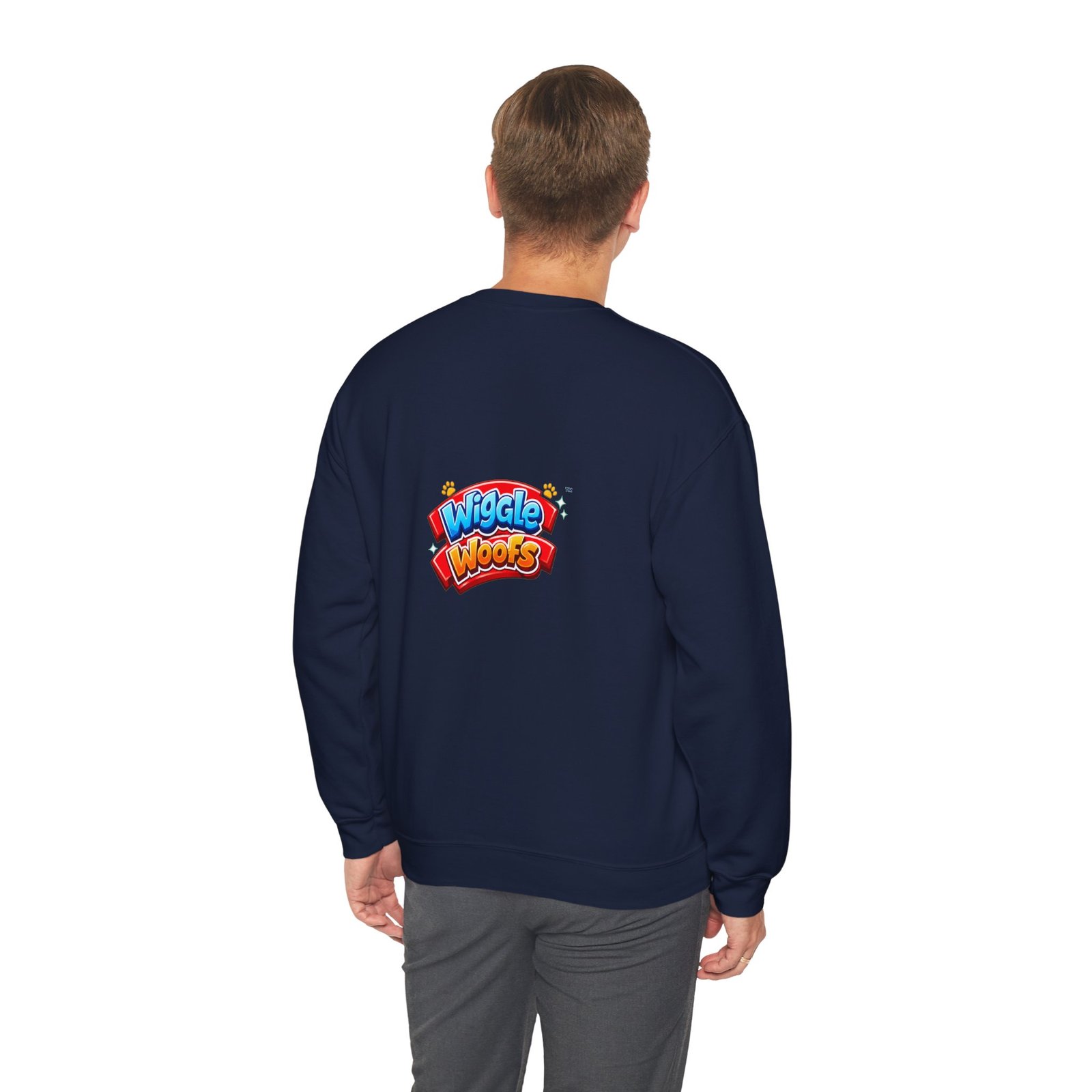 Zeus Wiggle Woofs™ Unisex Heavy Blend™ Crewneck Sweatshirt - Image 12