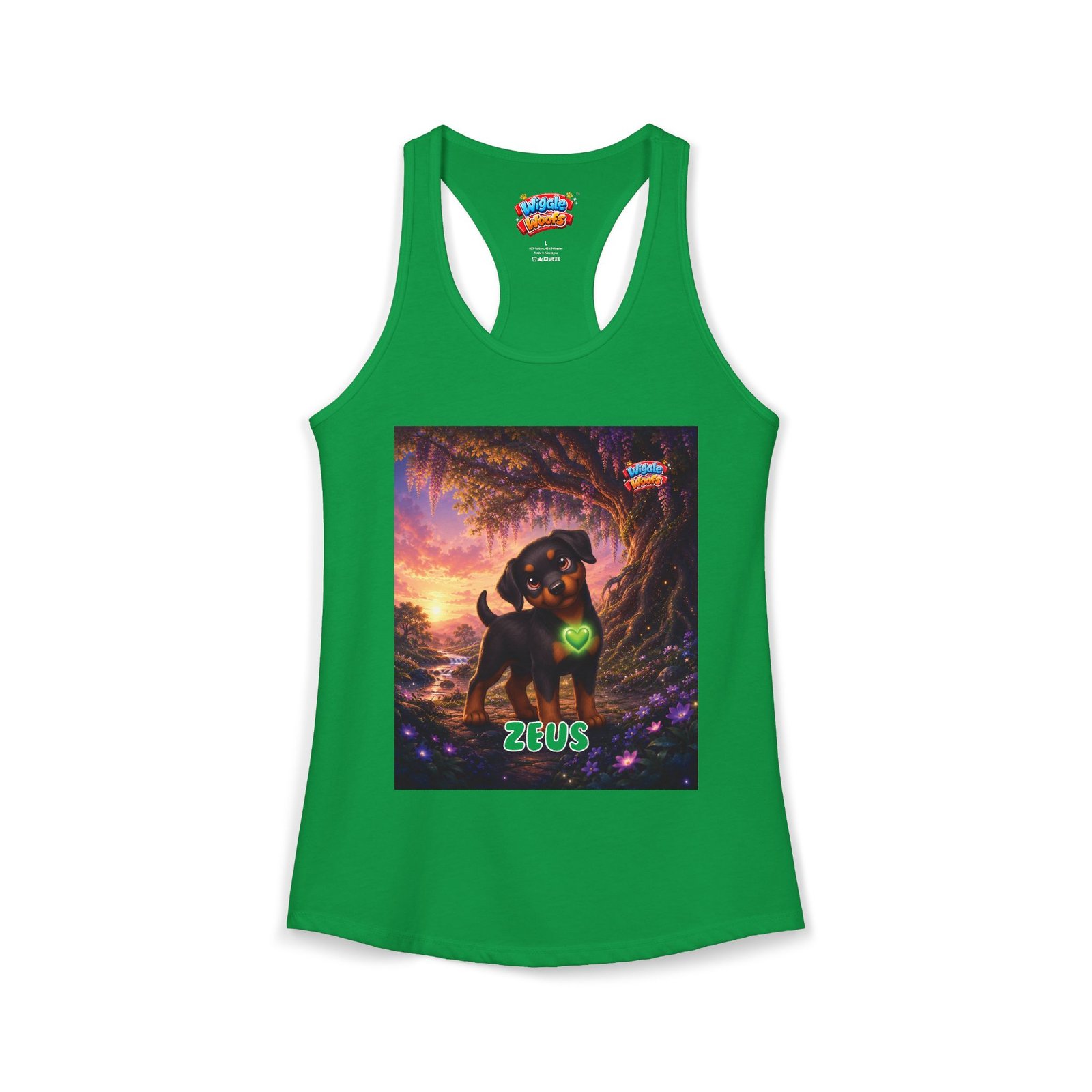 Zeus Wiggle Woofs™ Women's Ideal Racerback Tank - Image 10