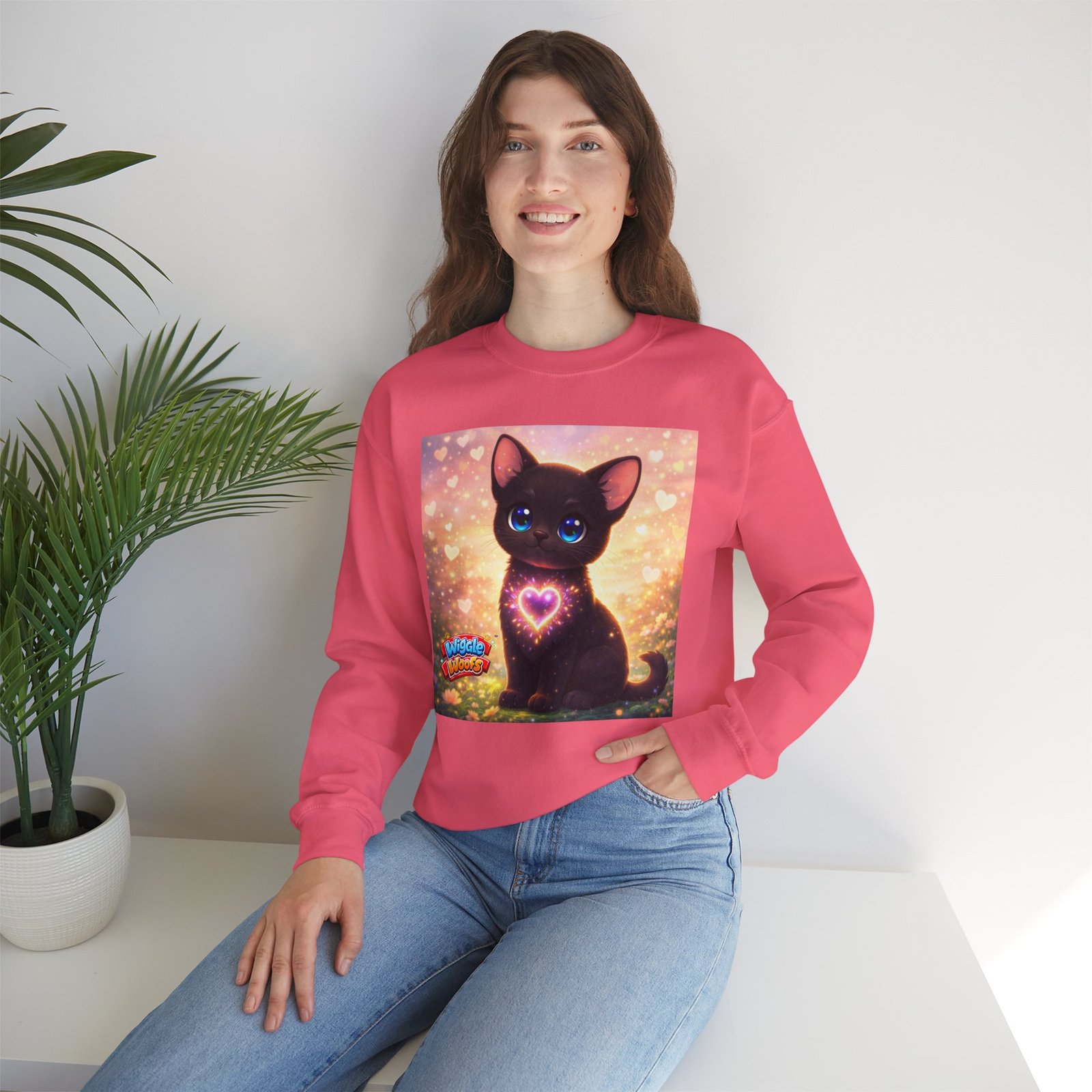 Midnight Wiggle Woofs™ Heavy Blend Crewneck - Image 37