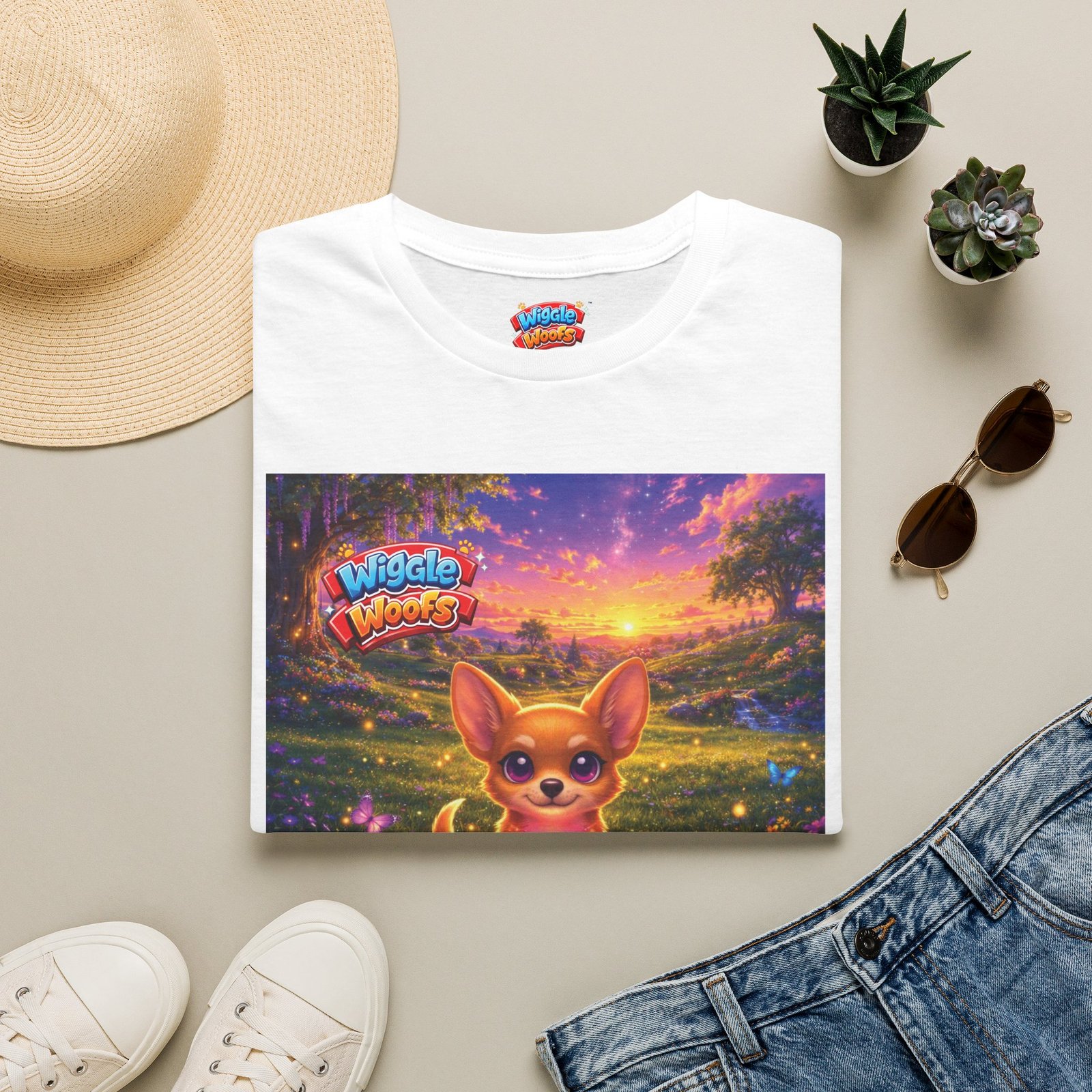 'Penny' Wiggle Woofs™ Unisex Softstyle T-Shirt - Image 2