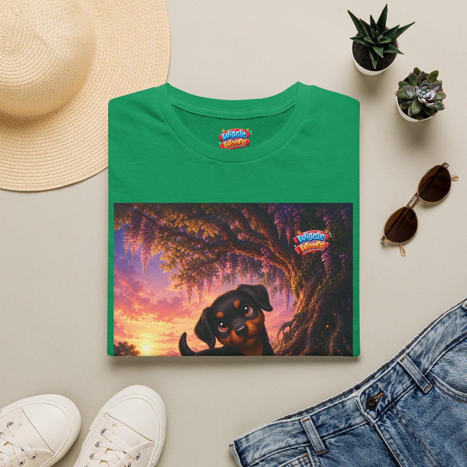 Zeus Wiggle Woofs™ Unisex Softstyle T-Shirt - Image 17