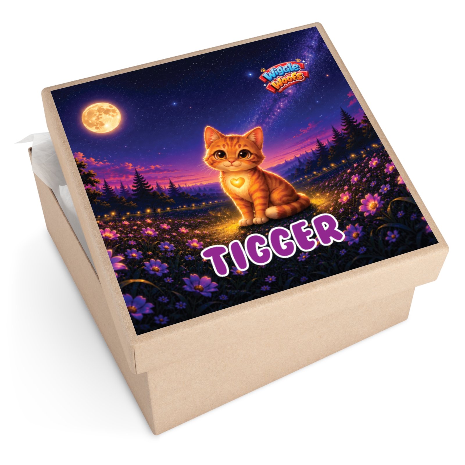 Tigger Wiggle Woofs™ Square Stickers