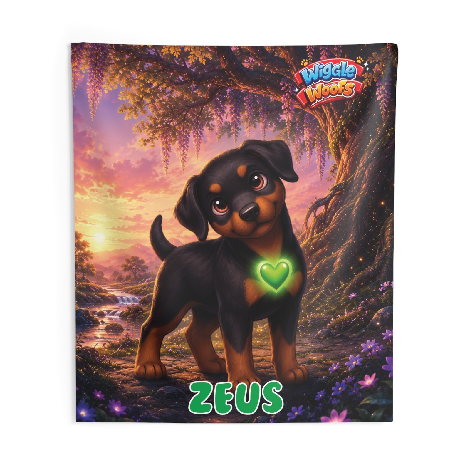 Zeus Wiggle Woofs™ Indoor Wall Tapestry - Image 2