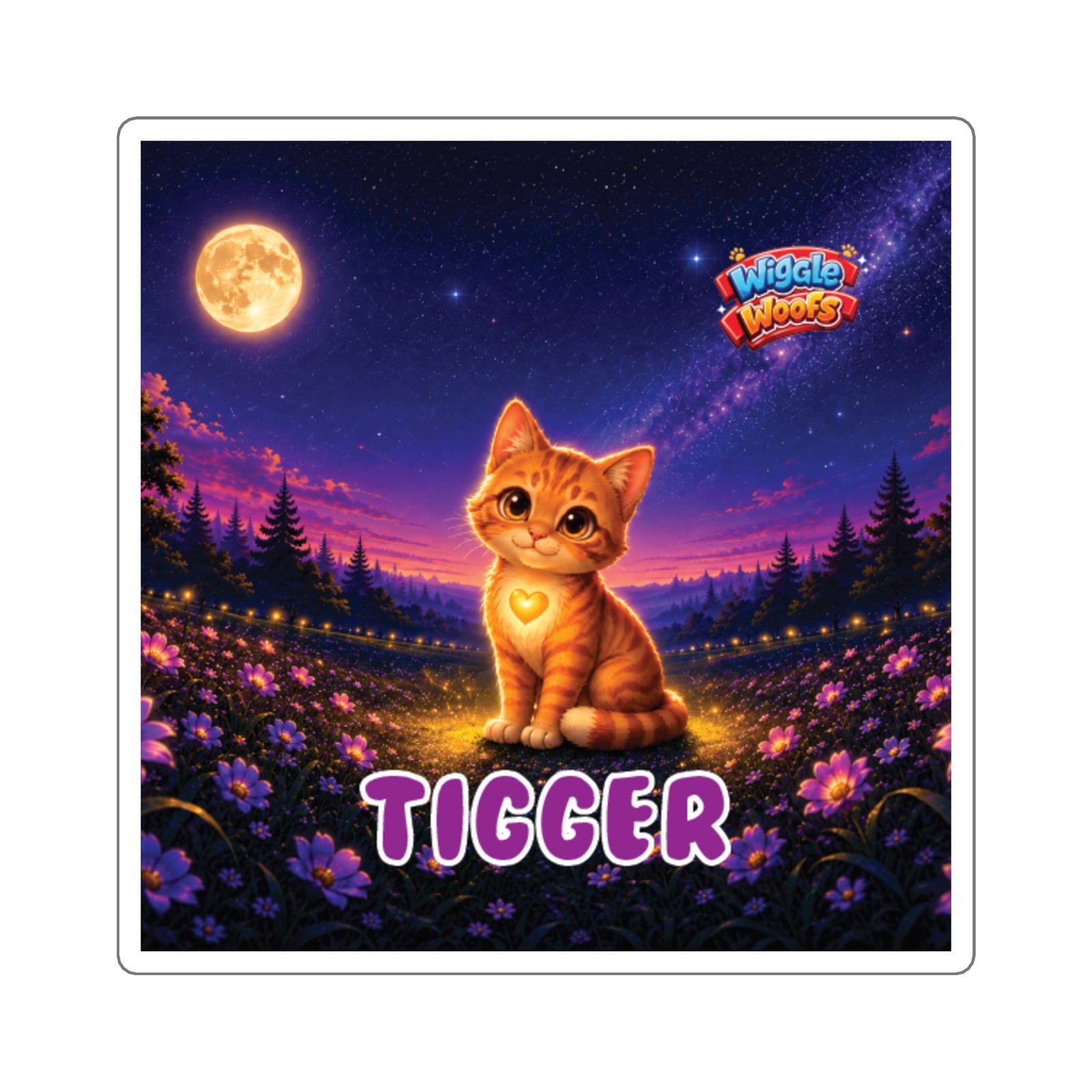 Tigger Wiggle Woofs™ Square Stickers - Image 7