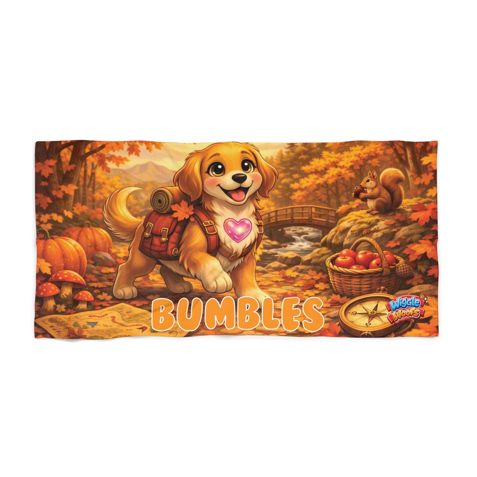 'Bumbles' Wiggle Woofs™ Beach Towel - Image 3