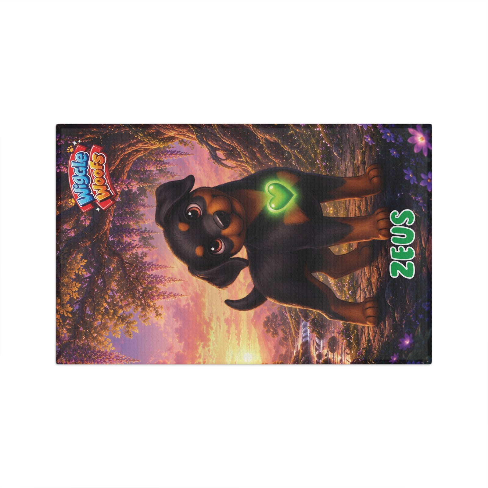 Zeus Wiggle Woofs™ Microfiber Tea Towel - Image 2