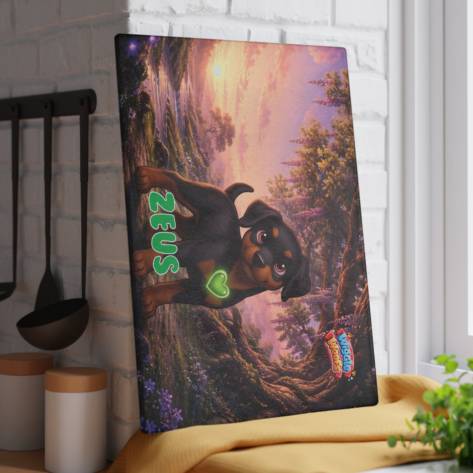 Zeus Wiggle Woofs™ Glass Cutting Board - Image 12