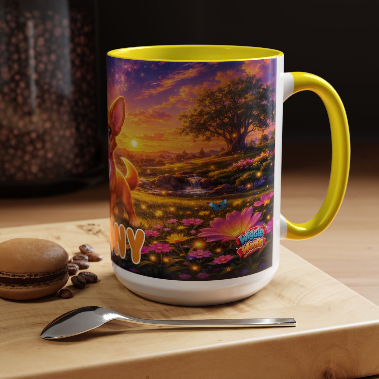 'Penny' Wiggle Woofs™ Accent Coffee Mug (11, 15oz) - Image 17