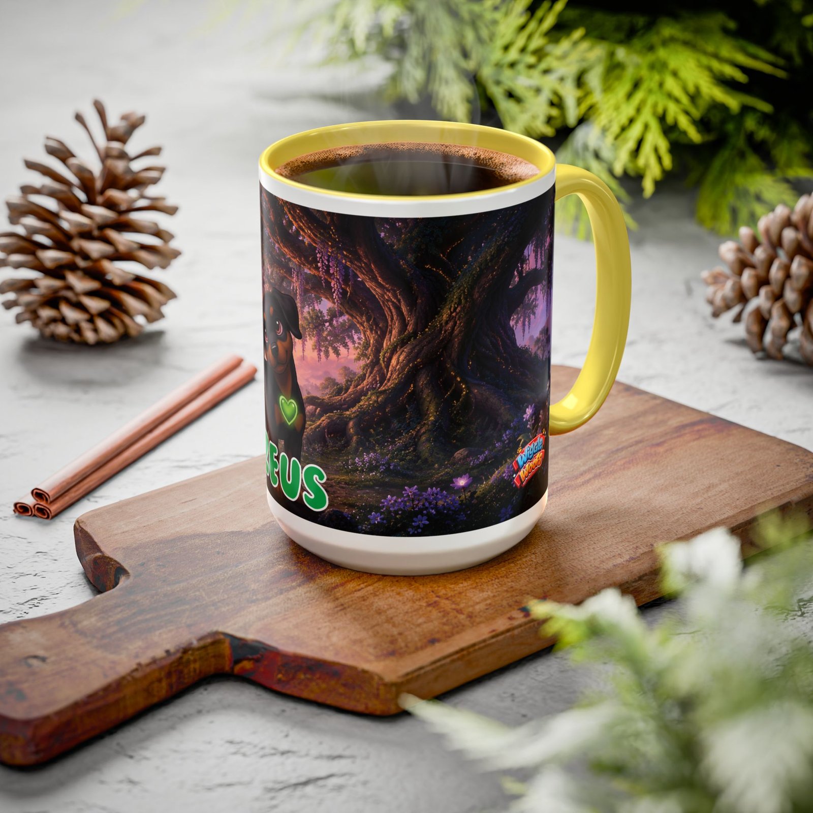 Zeus Wiggle Woofs™ Colorful Mugs (11oz, 15oz) - Image 137