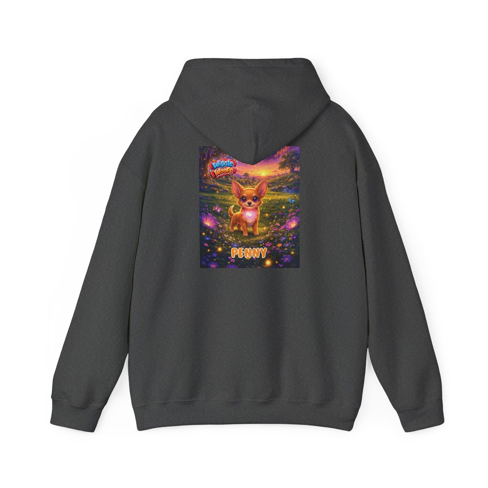 'Penny' Wiggle Woofs™ Unisex Heavy Blend™ Hooded Sweatshirt - Image 14