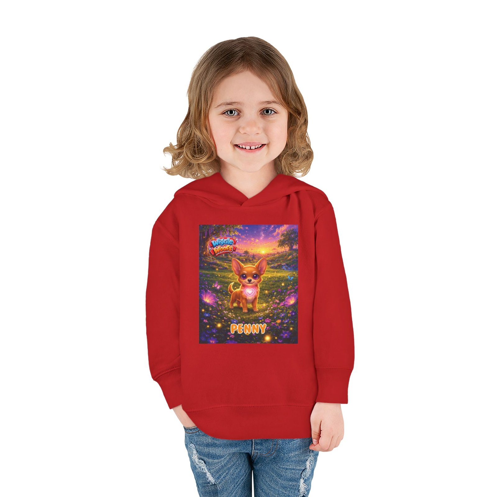 'Penny' Wiggle Woofs™ Toddler Pullover Fleece Hoodies - Image 14