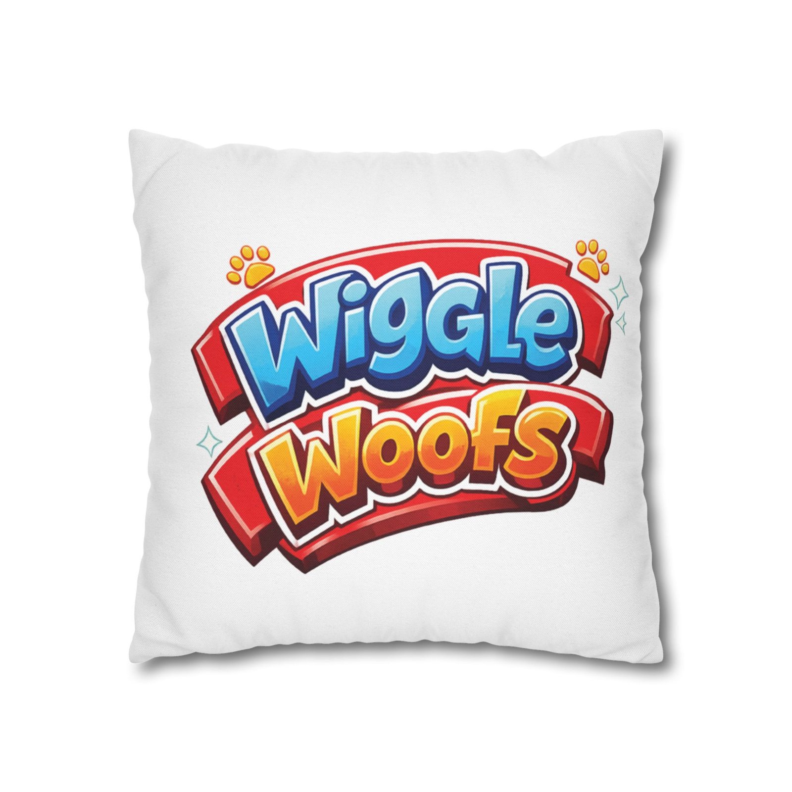 Zeus Wiggle Woofs™ Spun Polyester Square Pillowcase - Image 9
