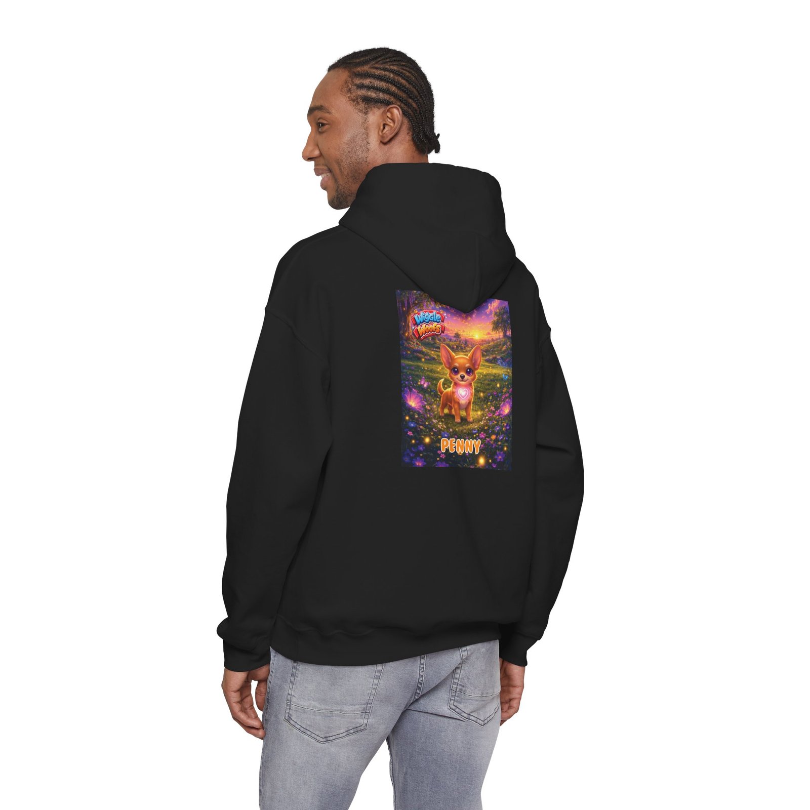 'Penny' Wiggle Woofs™ Unisex Heavy Blend™ Hooded Sweatshirt - Image 8