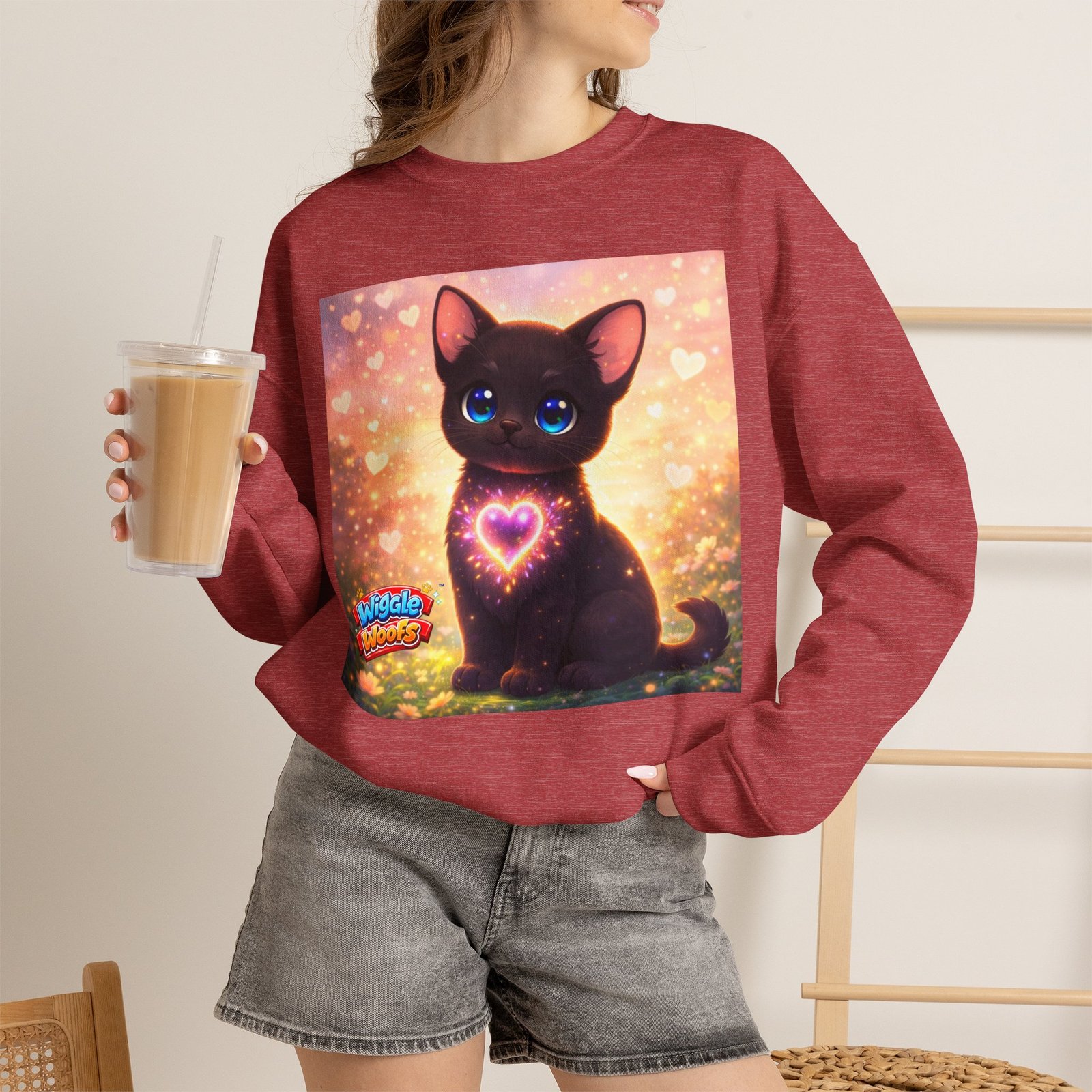 Midnight Wiggle Woofs™ Heavy Blend Crewneck - Image 41
