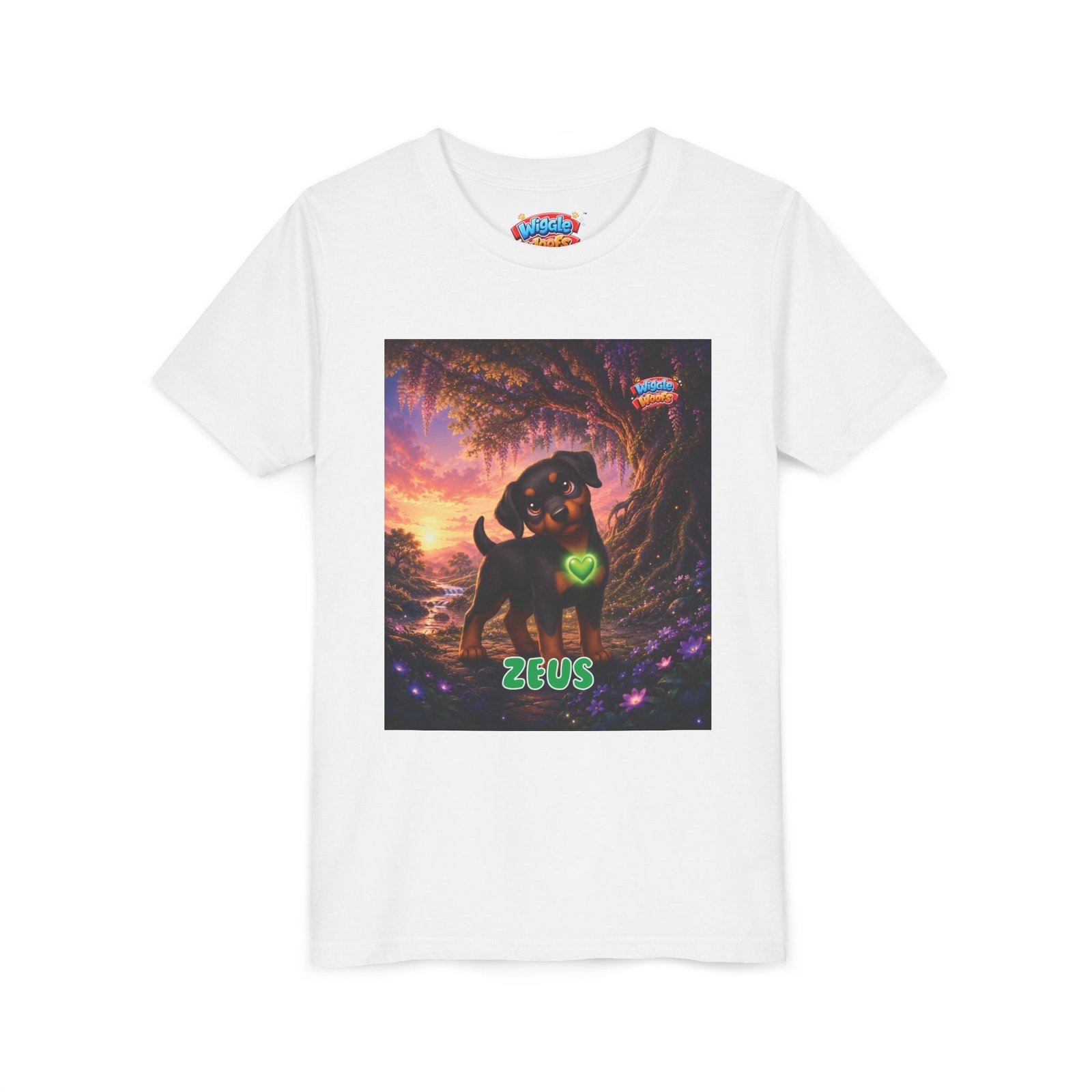Zeus Wiggle Woofs™ Youth Short Sleeve Tee - Image 3