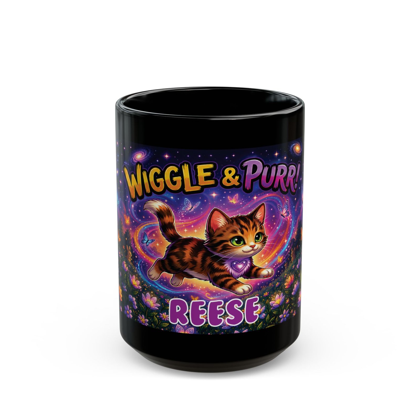 REESE Wiggle Woofs™ Black Mug (11oz, 15oz) - Image 5