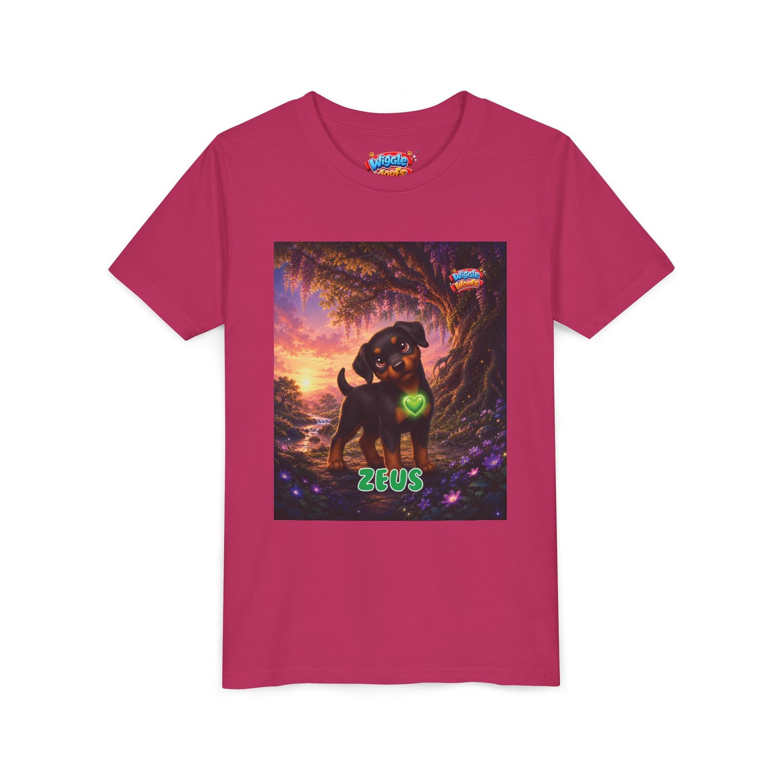 Zeus Wiggle Woofs™ Youth Short Sleeve Tee - Image 39
