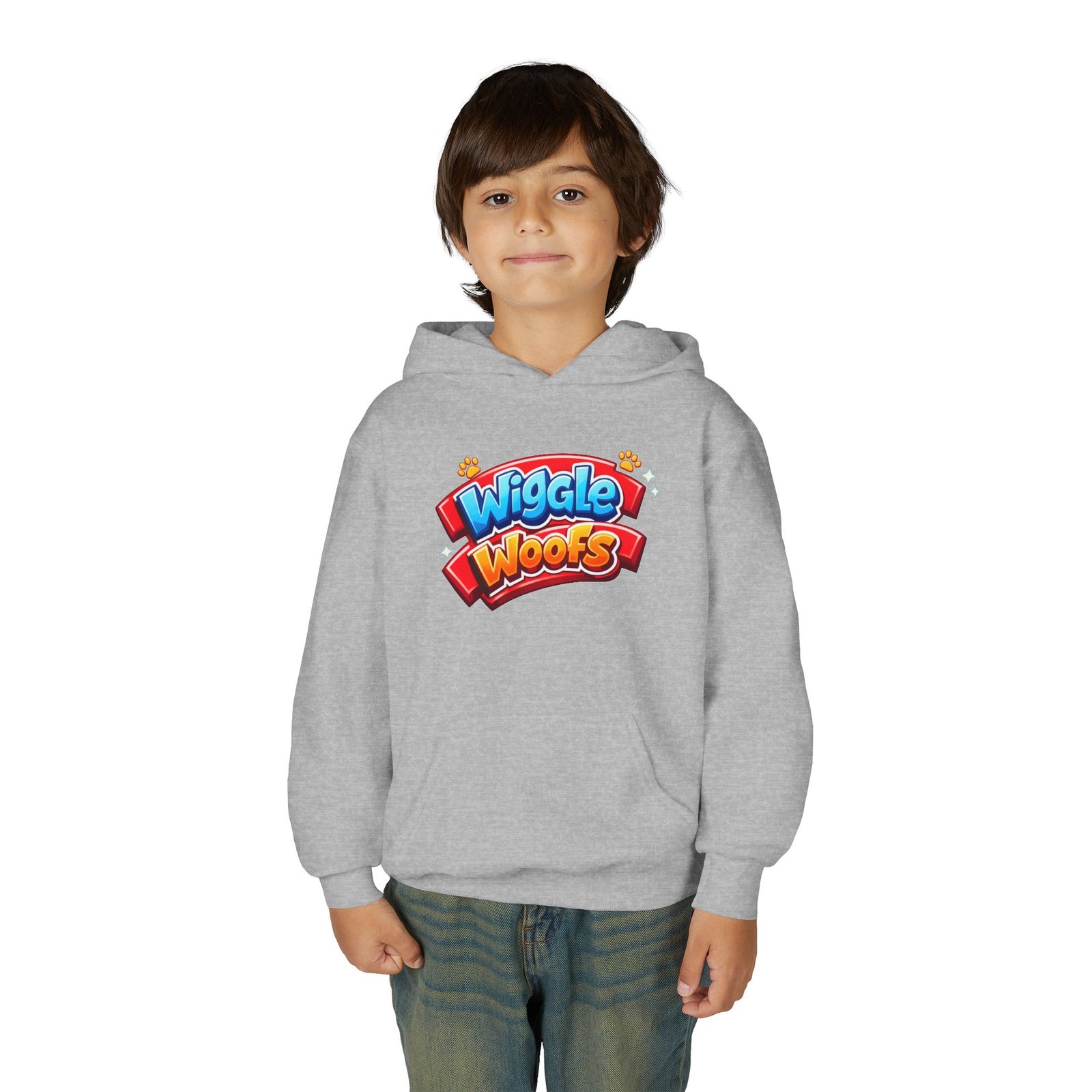 Zeus Wiggle Woofs™ Youth Heavy Blend Hooded Sweatshirt - Image 6