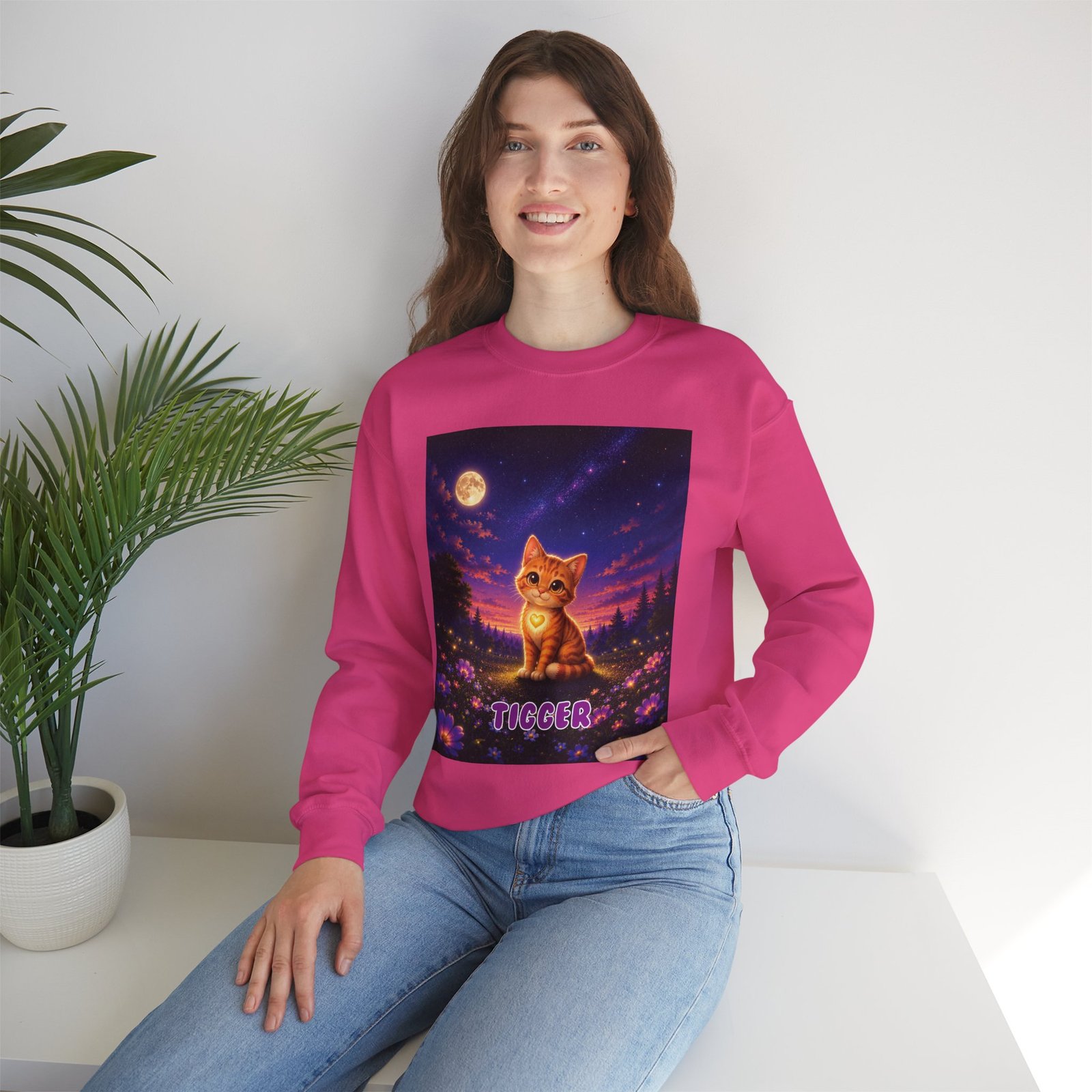 Tigger Wiggle Woofs™ Unisex Heavy Blend™ Crewneck Sweatshirt - Image 14