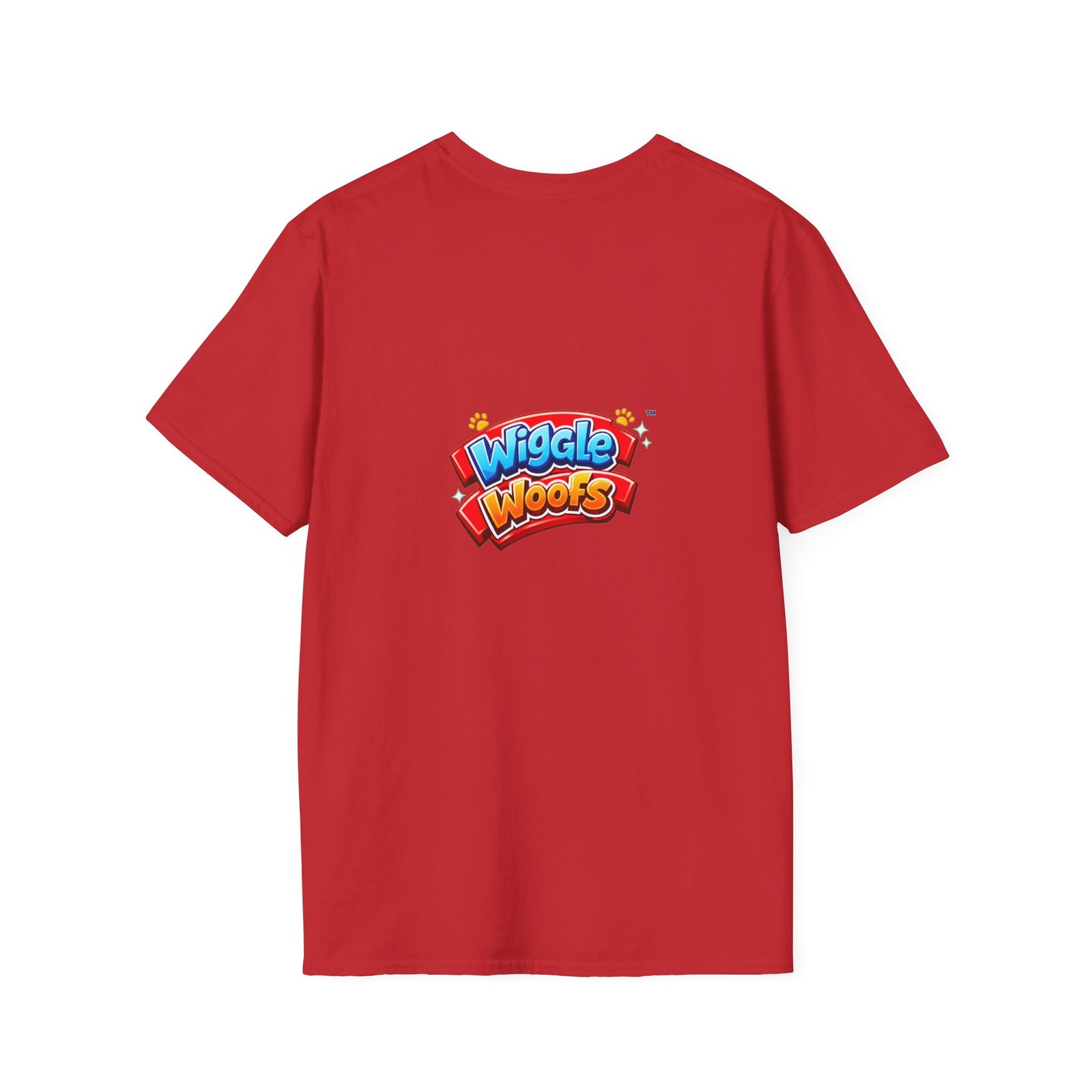 Zeus Wiggle Woofs™ Unisex Softstyle T-Shirt - Image 36