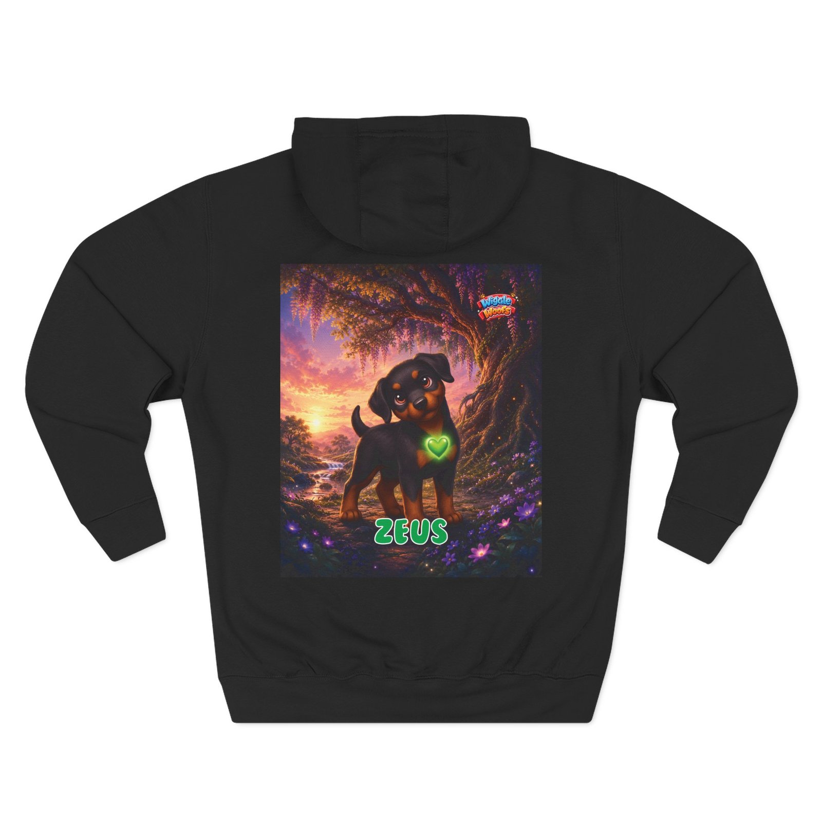 Zeus Wiggle Woofs™ Three-Panel Fleece Hoodie - Image 6