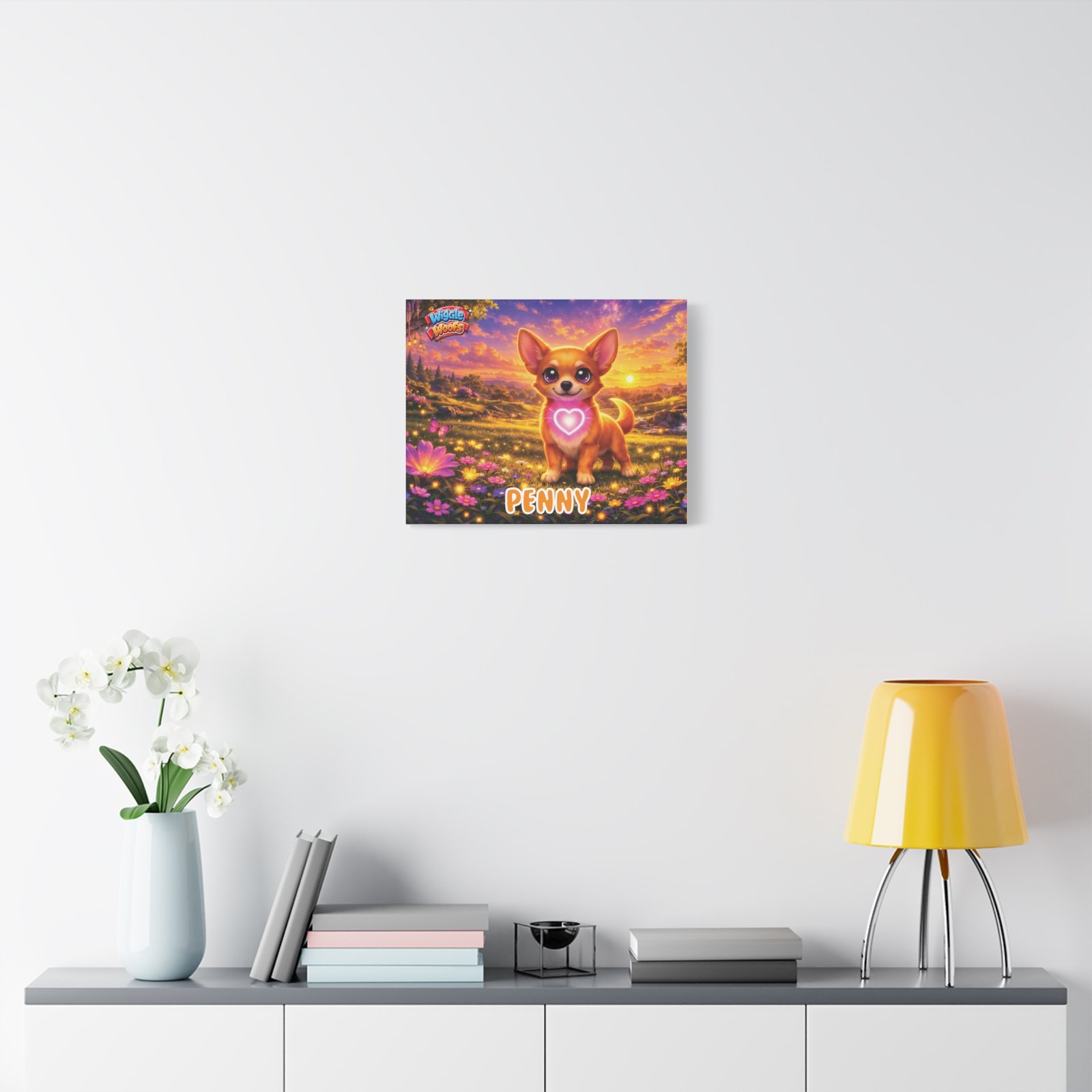 'Penny' Wiggle Woofs™ Matte Canvas, Stretched, 1.25" - Image 19