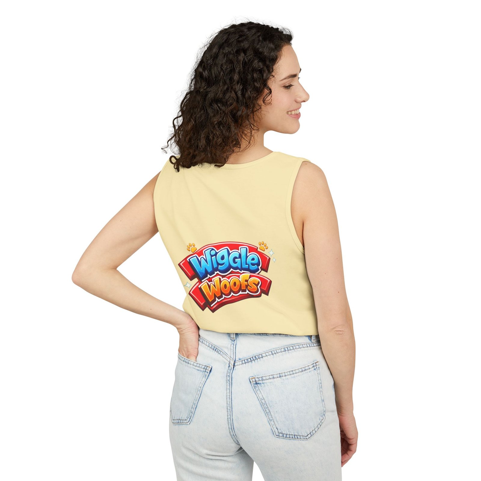 'Bumbles' Wiggle Woofs™ Unisex Garment-Dyed Tank Top - Image 4