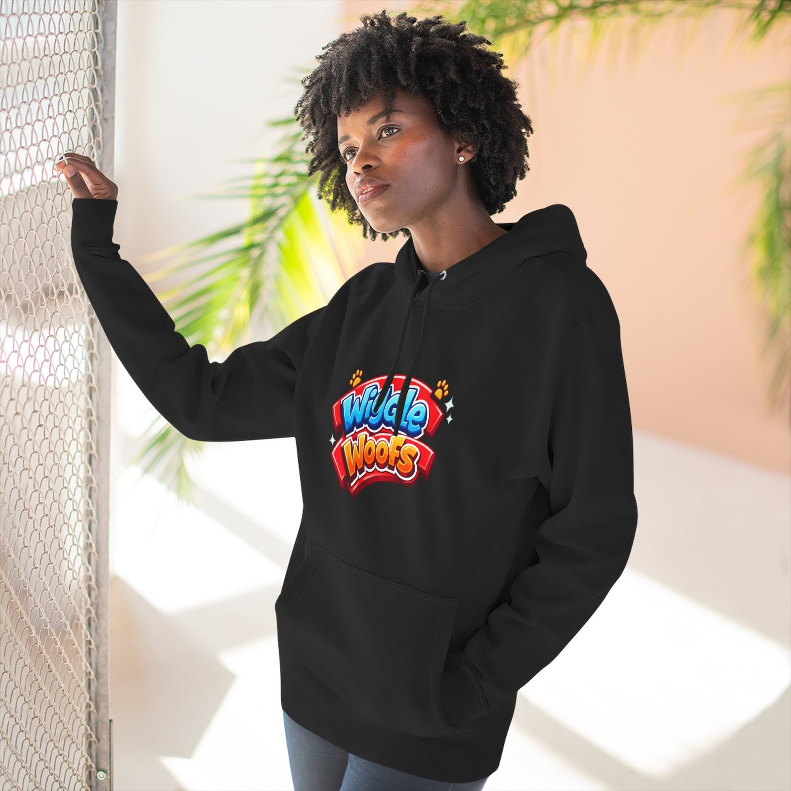 'Penny' Wiggle Woofs™ Three-Panel Fleece Hoodie - Image 9