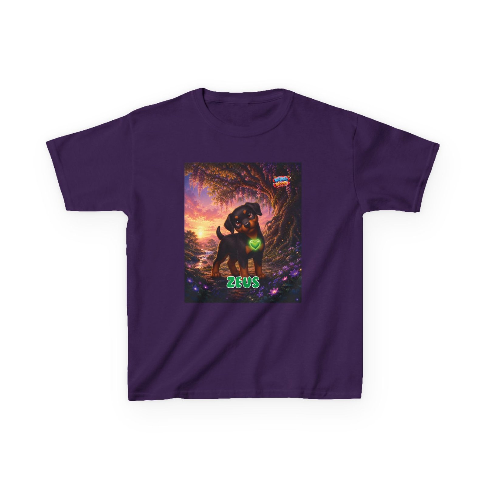 Zeus Wiggle Woofs™ Kids Heavy Cotton™ Tee - Image 14