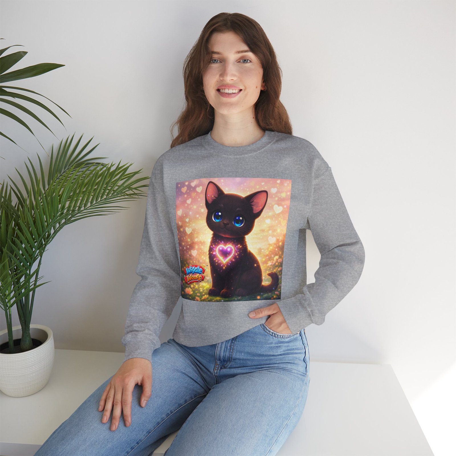 Midnight Wiggle Woofs™ Heavy Blend Crewneck - Image 12