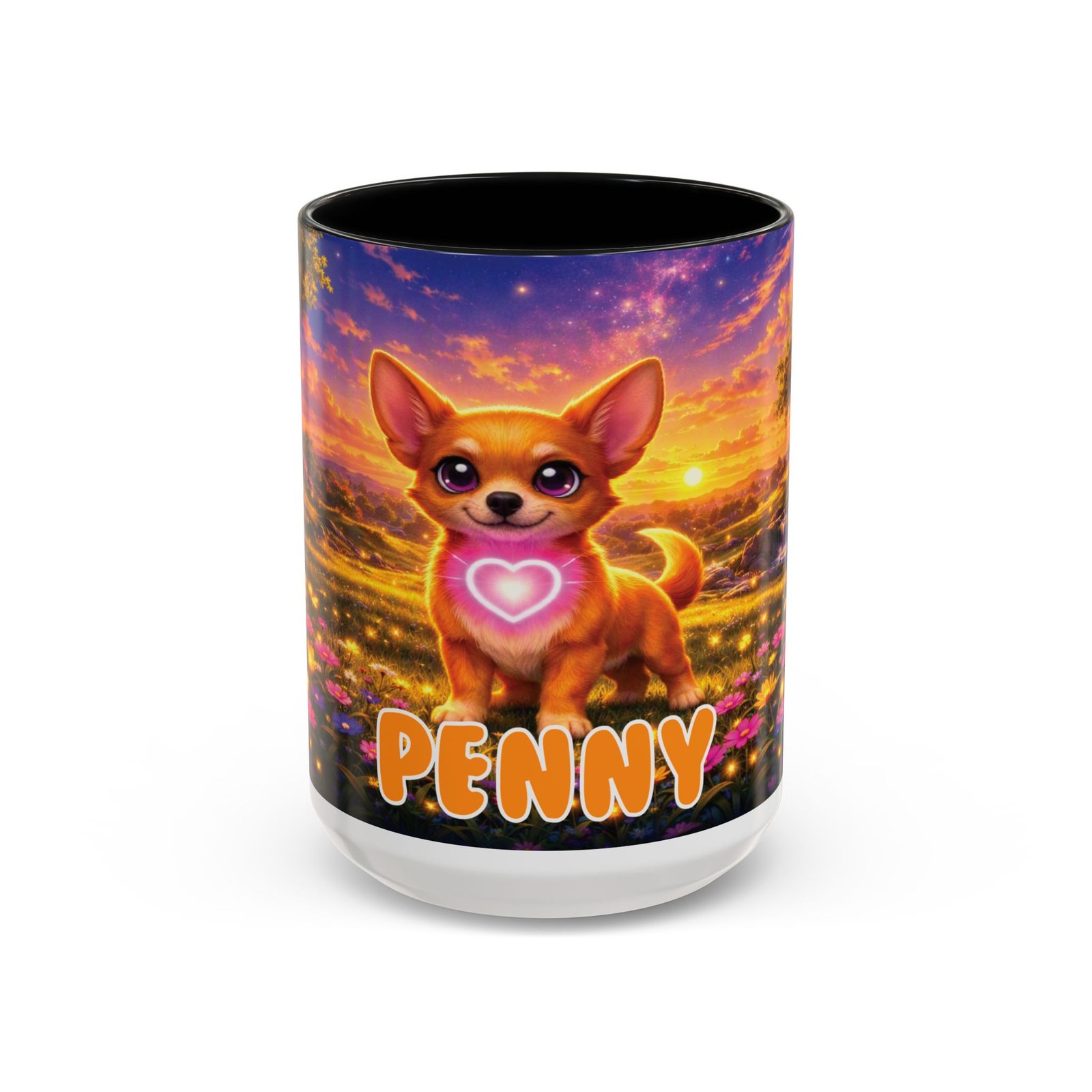 'Penny' Wiggle Woofs™ Accent Coffee Mug (11, 15oz) - Image 9