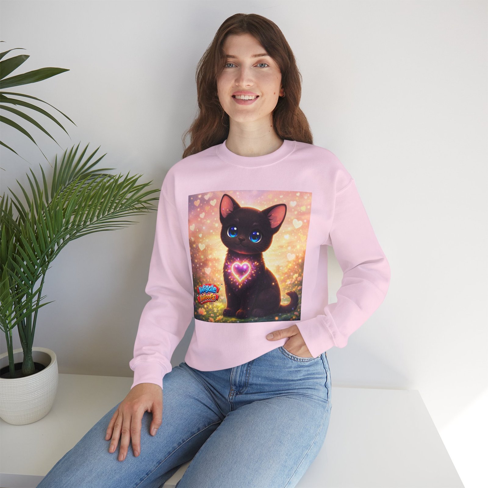 Midnight Wiggle Woofs™ Heavy Blend Crewneck - Image 32