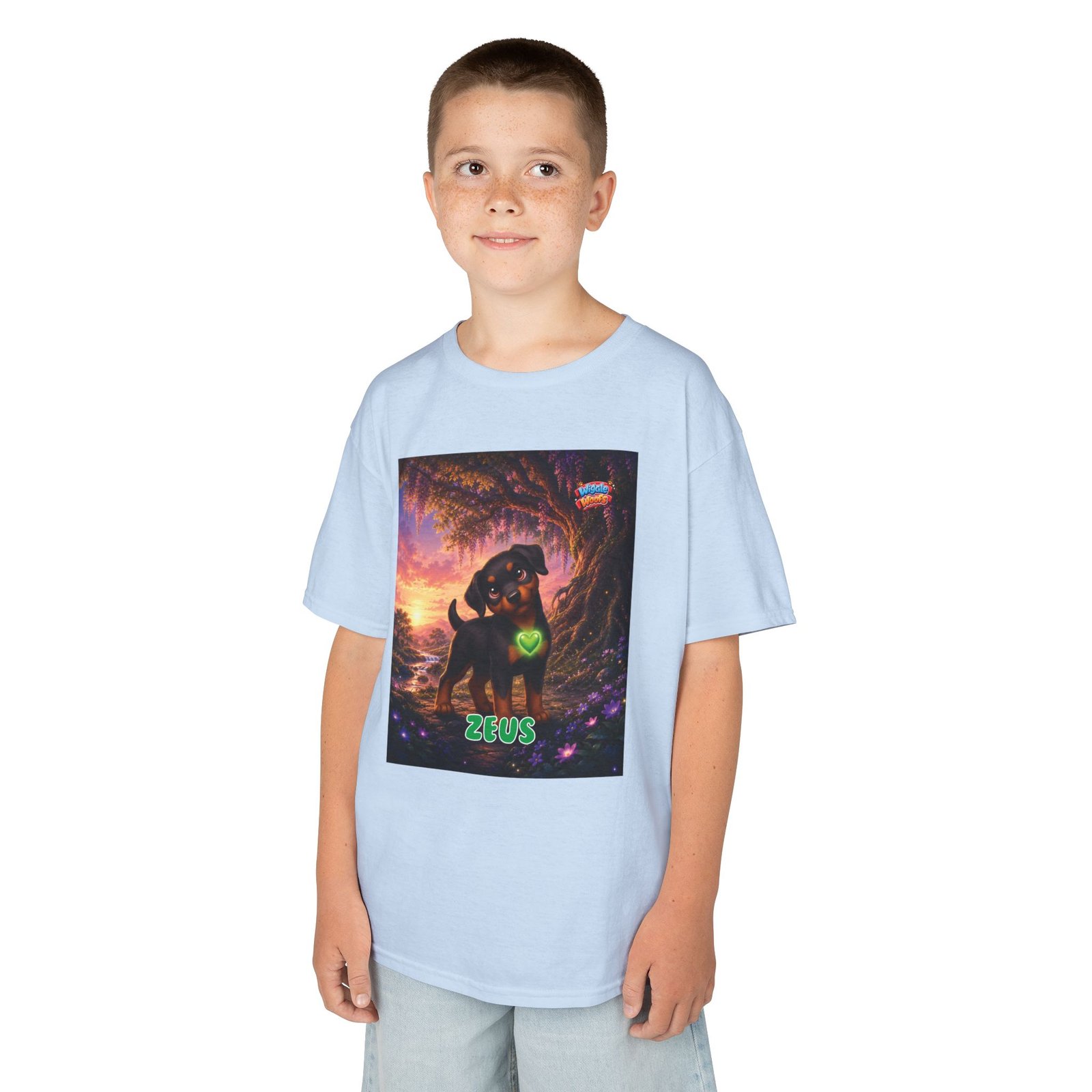 Zeus Wiggle Woofs™ Kids Heavy Cotton™ Tee - Image 11