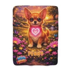 penny-wiggle-woofs-sherpa-fleece-blanket
