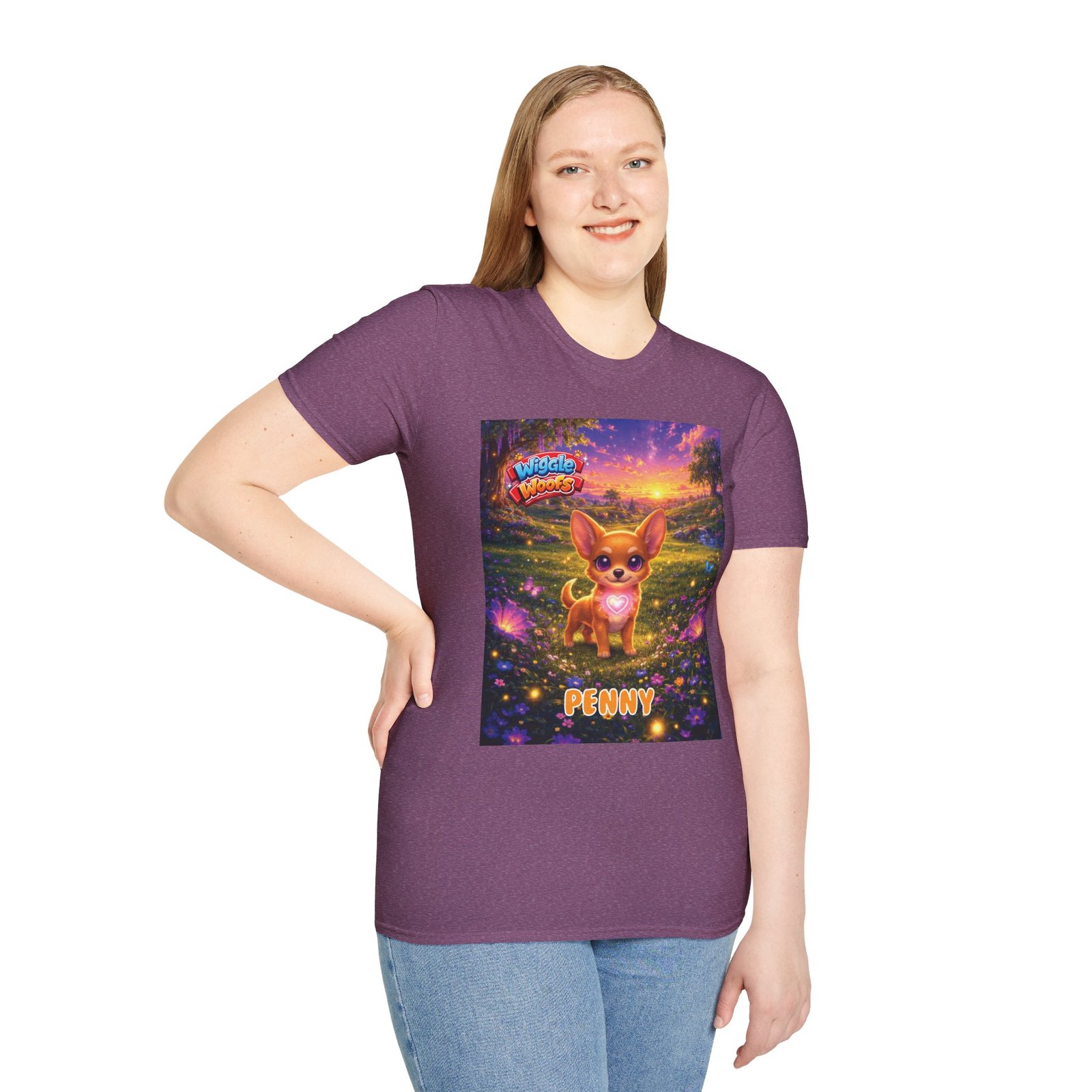 'Penny' Wiggle Woofs™ Unisex Softstyle T-Shirt - Image 17