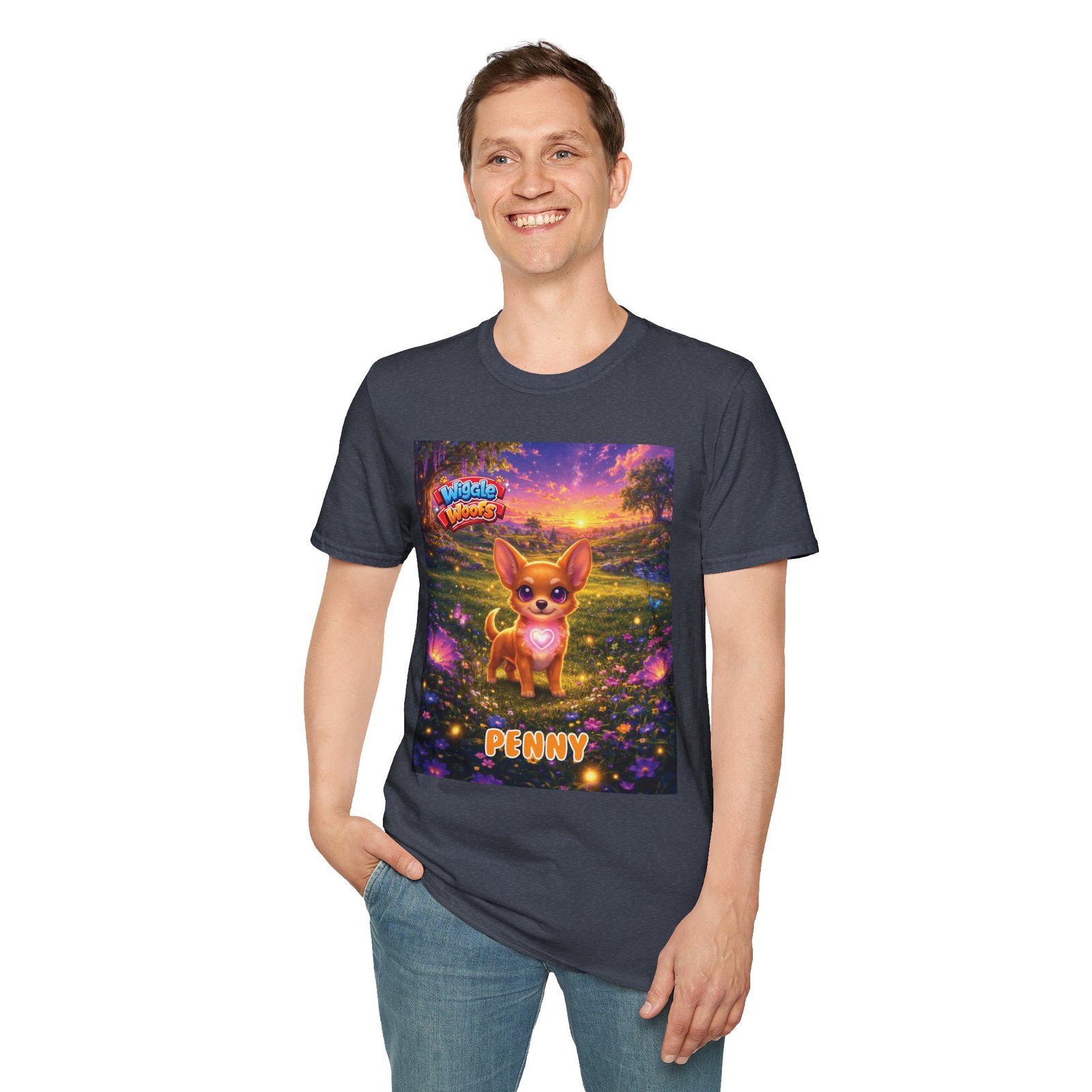 'Penny' Wiggle Woofs™ Unisex Softstyle T-Shirt - Image 15