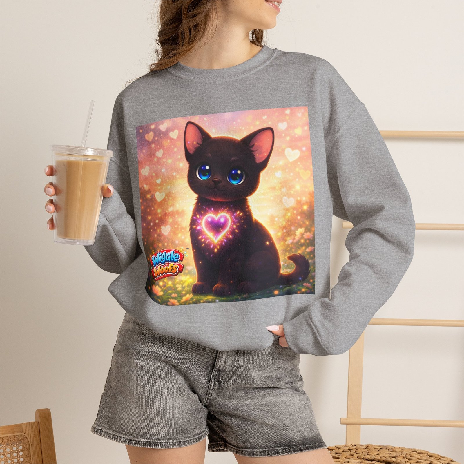 Midnight Wiggle Woofs™ Heavy Blend Crewneck - Image 11