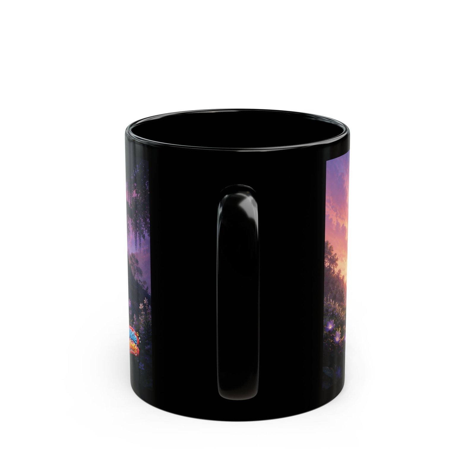 Zeus Wiggle Woofs™ Black Mug - Image 4