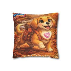 bumbles-wiggle-woofs-spun-polyester-square-pillowcase