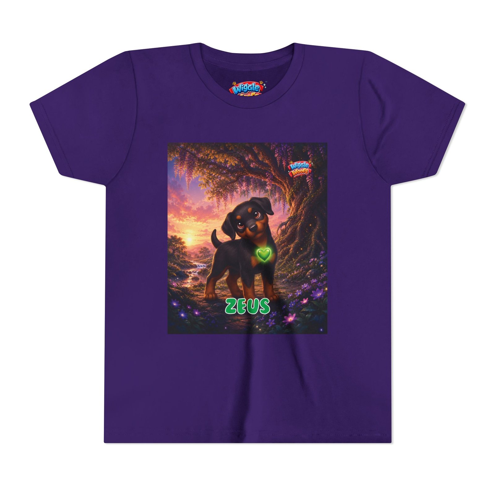 Zeus Wiggle Woofs™ Youth Short Sleeve Tee - Image 33