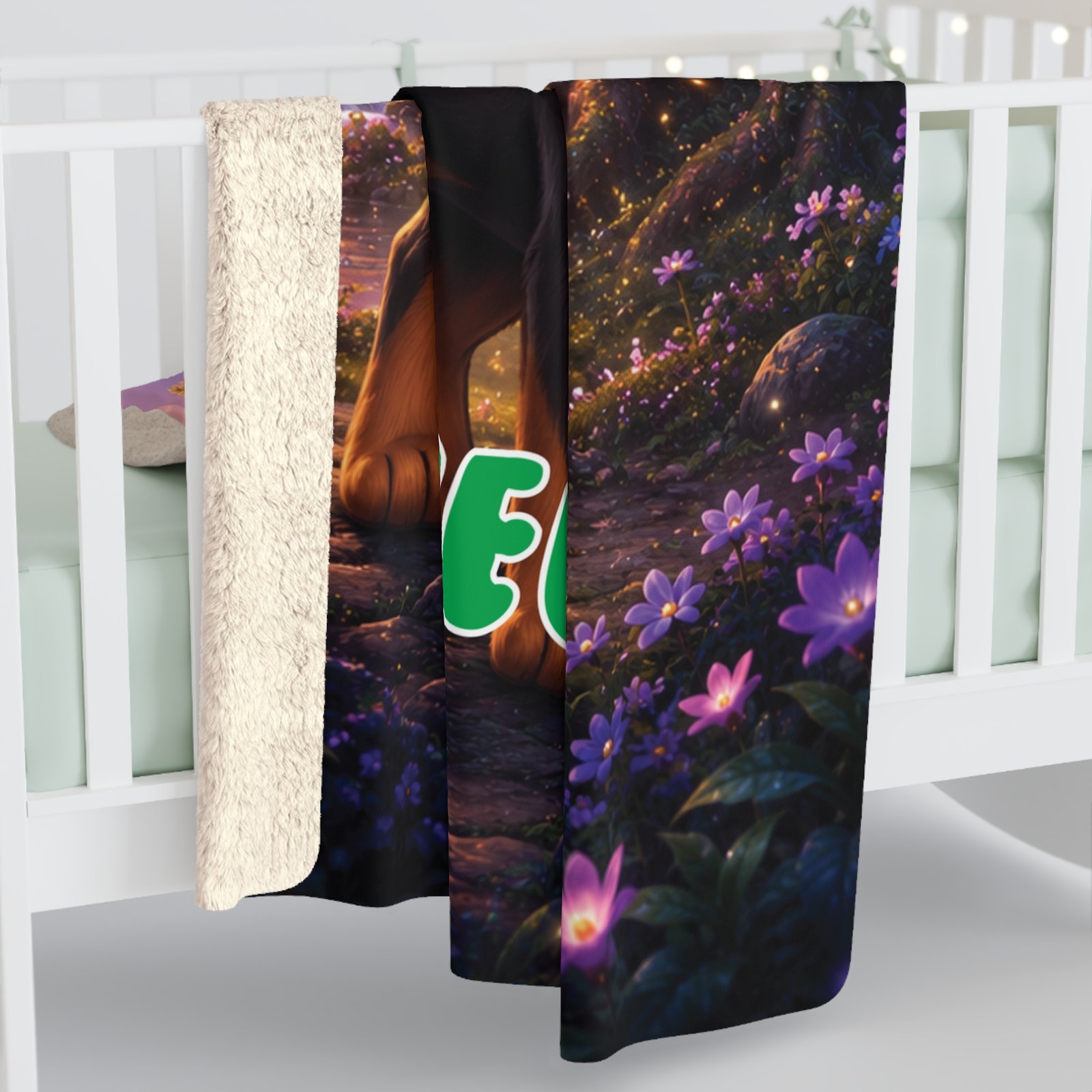 Zeus Wiggle Woofs™ Sherpa Fleece Blanket - Image 8