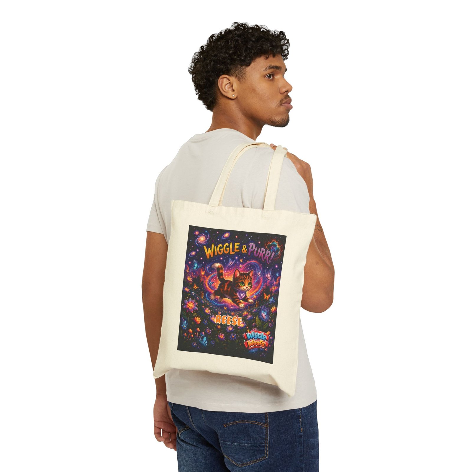 REESE Wiggle Woofs™ Cotton Canvas Tote Bag - Image 3