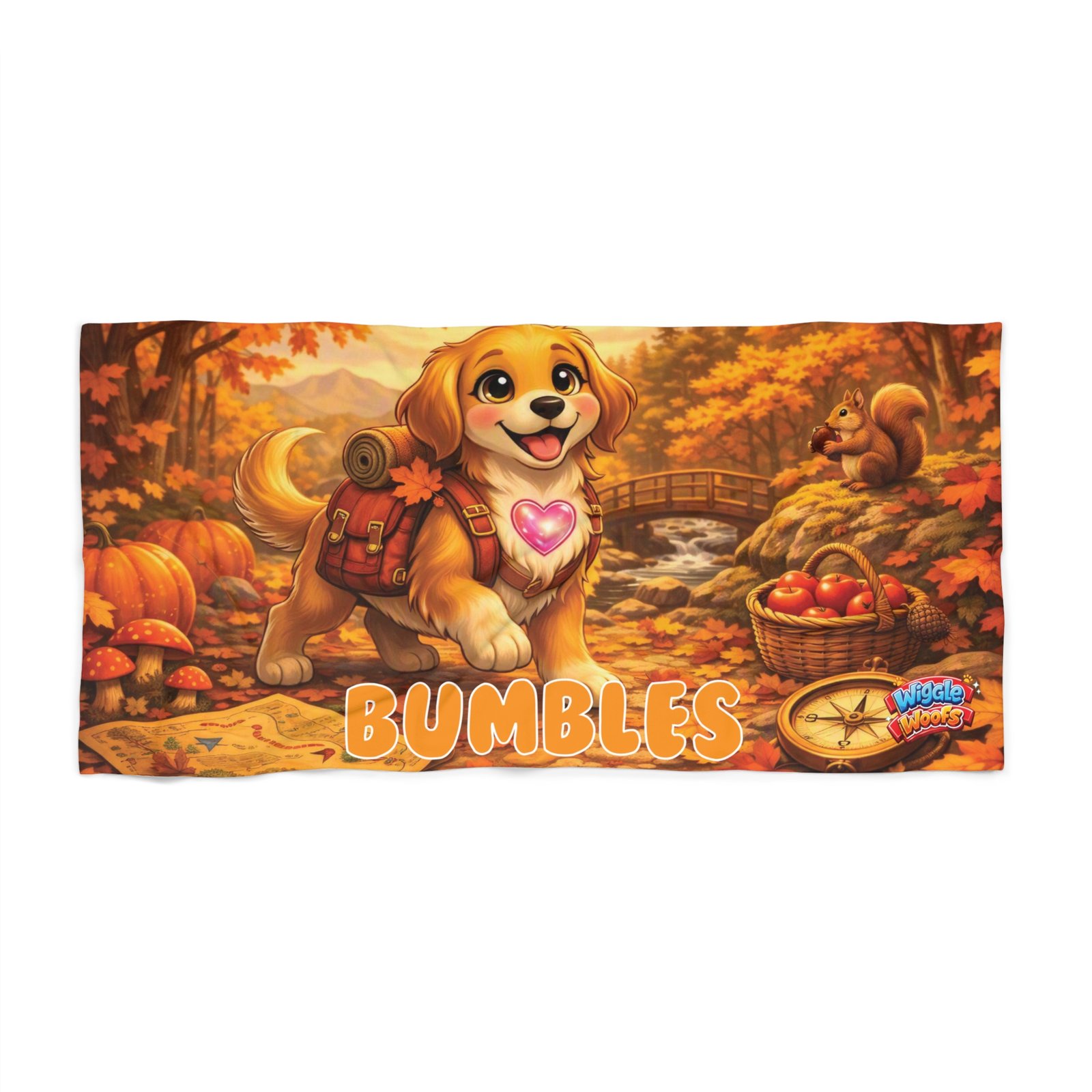 'Bumbles' Wiggle Woofs™ Beach Towel - Image 2