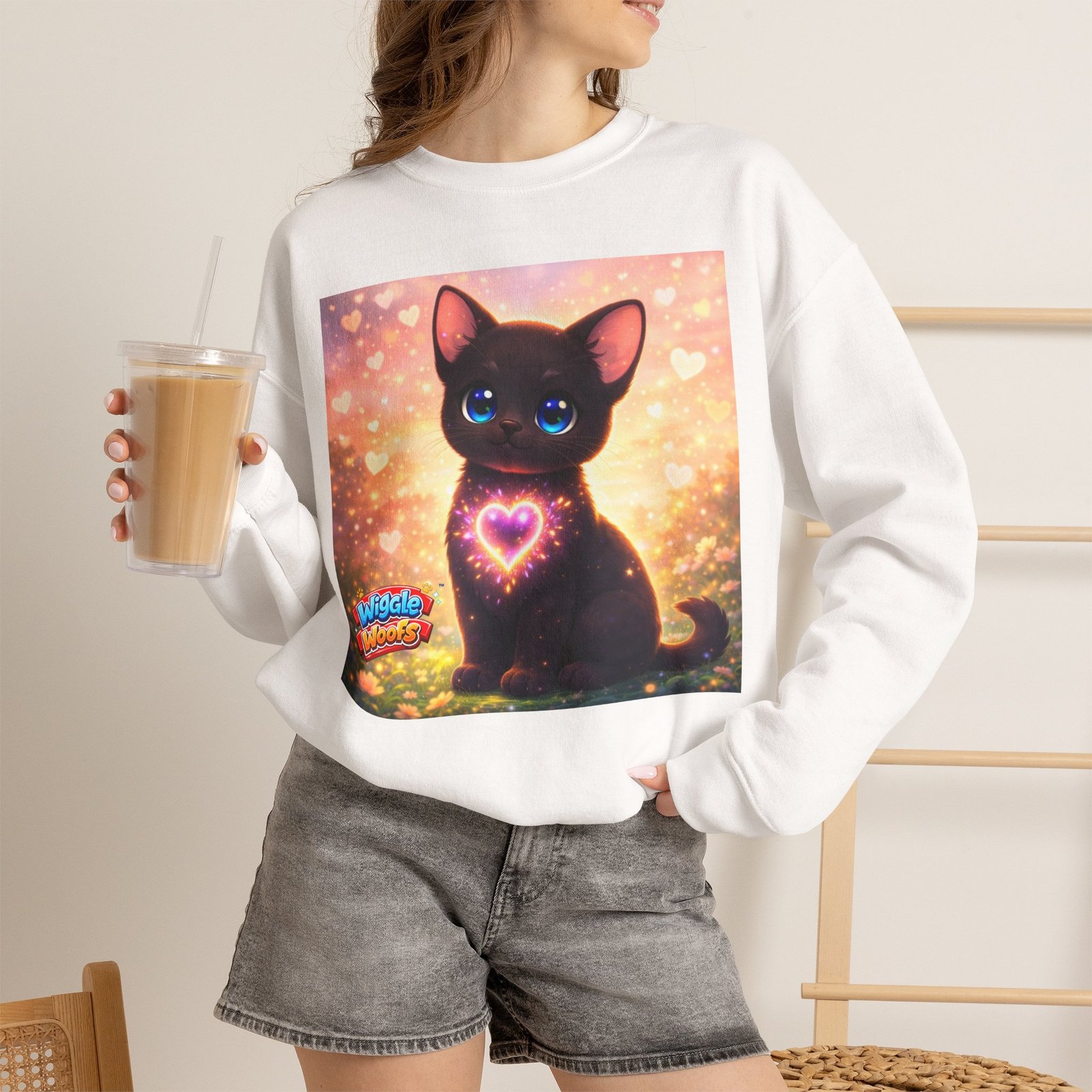 Midnight Wiggle Woofs™ Heavy Blend Crewneck - Image 6