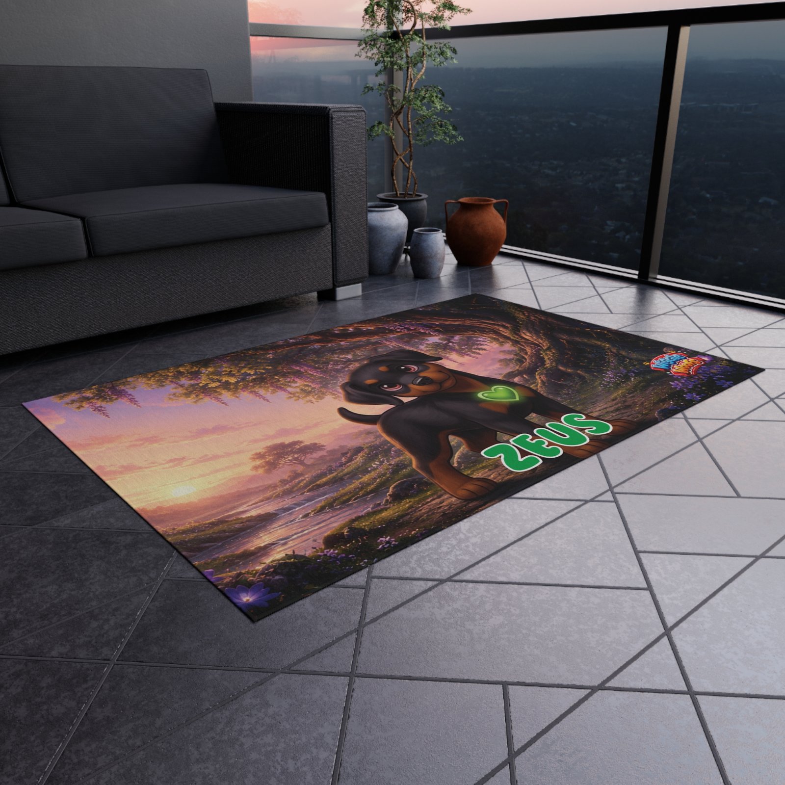 Zeus Wiggle Woofs™ Outdoor Rug - Image 8