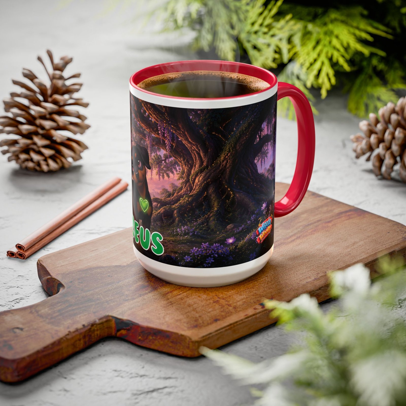 Zeus Wiggle Woofs™ Colorful Mugs (11oz, 15oz) - Image 131