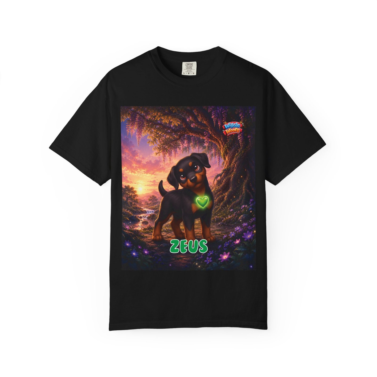Zeus Wiggle Woofs™ Unisex Garment-Dyed T-shirt - Image 13